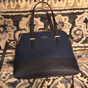 Kate spade leather purse dark blue